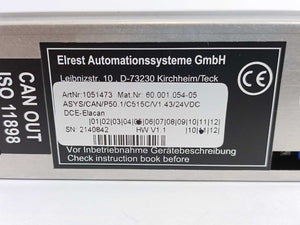 Elrest 1051473 60.001.054-05 ASYS Controller