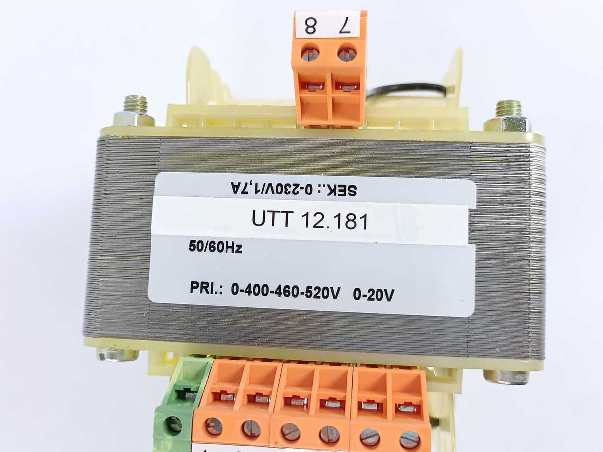 Uni-Trafo Technic UTT 12181 Control Transformer 0.4 KVA 50/60Hz