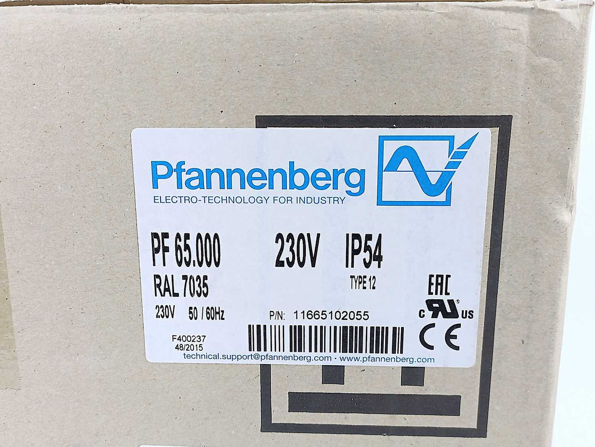 Pfannenberg 11665102055 PF 65.000 Filterfan 50/60Hz