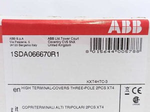 ABB 1SDA066670R1 HTC XT4 3p TERMINAL COVERS HIGH 2pcs