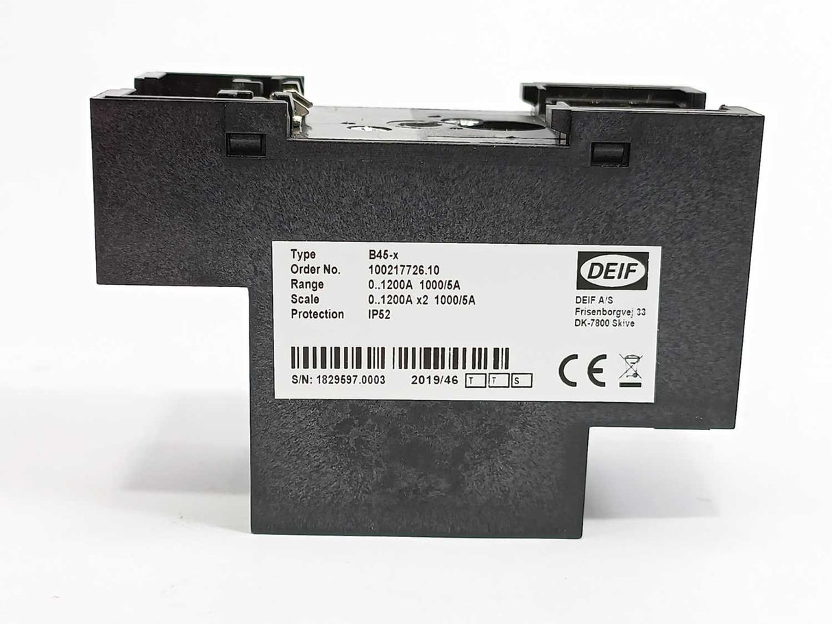 Deif B45-x Meter for DIN Rail. Range 0-1200A