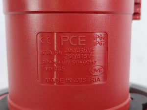 PCE 035-6 CEE-plug 63A 5p 6h IP67. Box of 2 pcs.