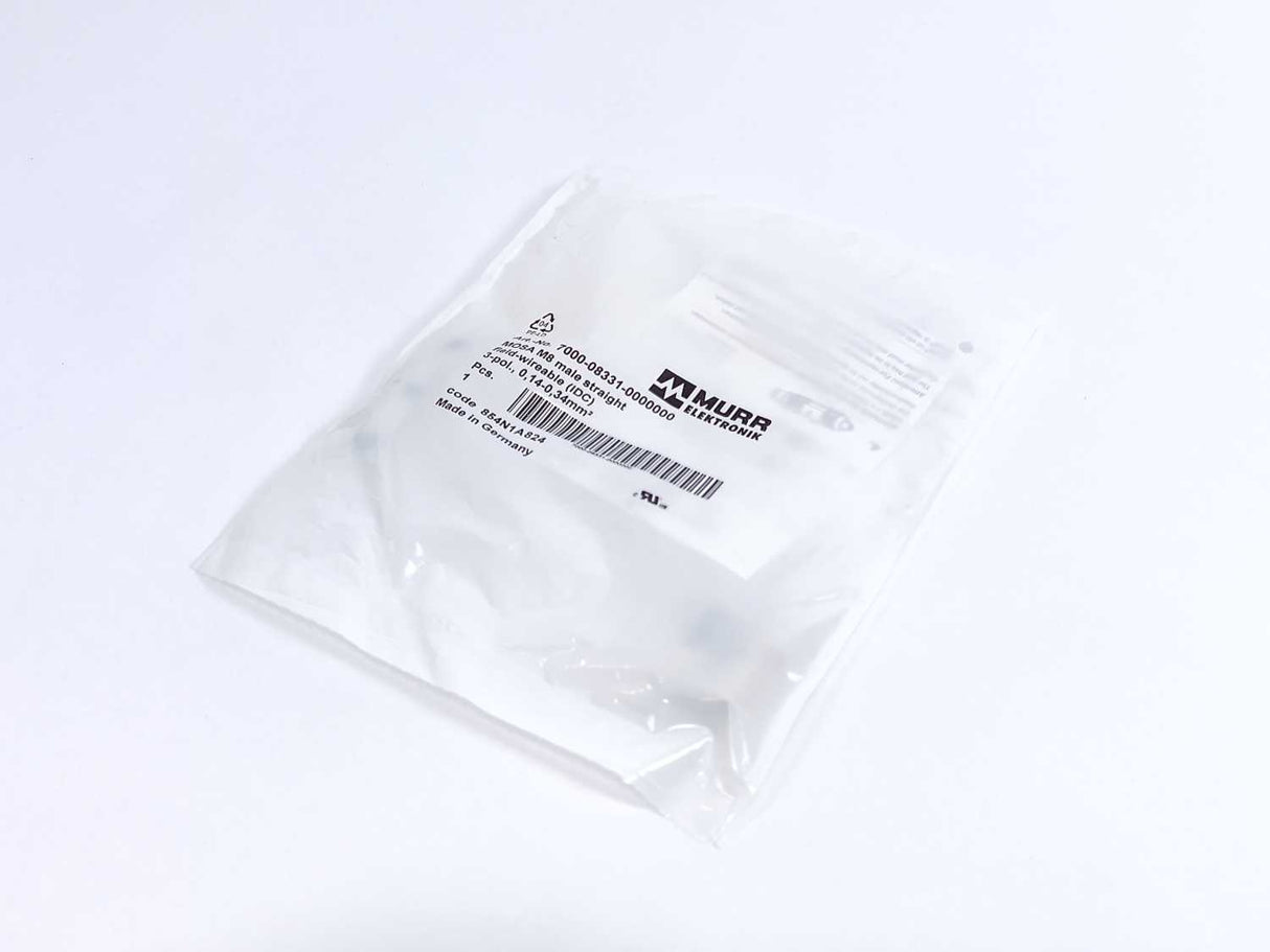 MURR Elektronik 7000-08331-0000000 Industrial Circular Connector, 3-Pole
