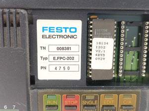 Festo 008381 E.FPC-202 Programmable Logic Controller Unit with 25 keys