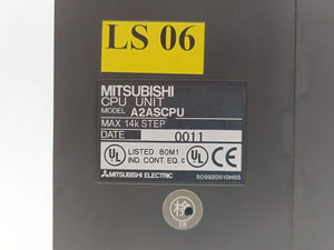 Mitsubishi A2ASCPU CPU Unit w/ Keys