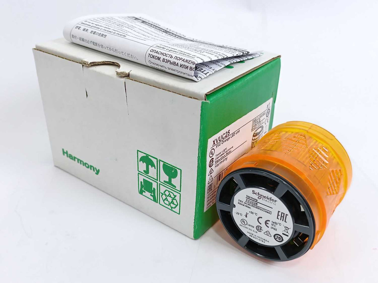 Schneider Electric XVUC25 XVU Orange LED unit Tower Light Batch 2 pcs.