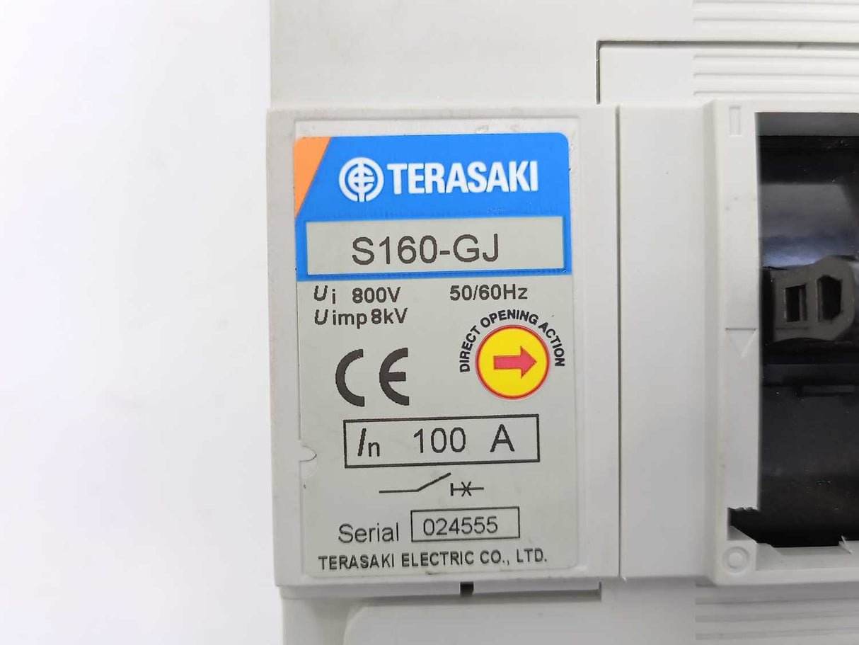 TERASAKI S160-GJ TemBreak2 Moulded Case Circuit Breaker 50/60Hz