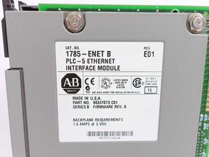 AB 1785-L30B Ser.E Rev. P01 PLC - 5/30 Processor w/ 1785-ENET