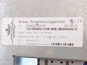 Baumüller BM4443-ZI2-01205-0306 Servo Drive w/ BM4XXX-XXX-X12XX-0306 Gr.2-7