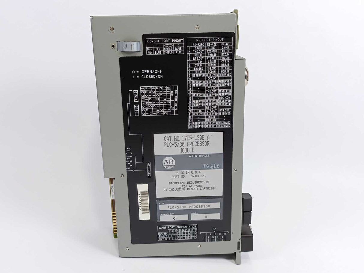 AB 1785-L30B Ser. A Rev. C PLC - 5/30 Processor w/ 1785-ENET