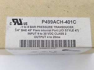 Johnson Controls P499ACH-401C -1 to 8 bar Pressure Transducer