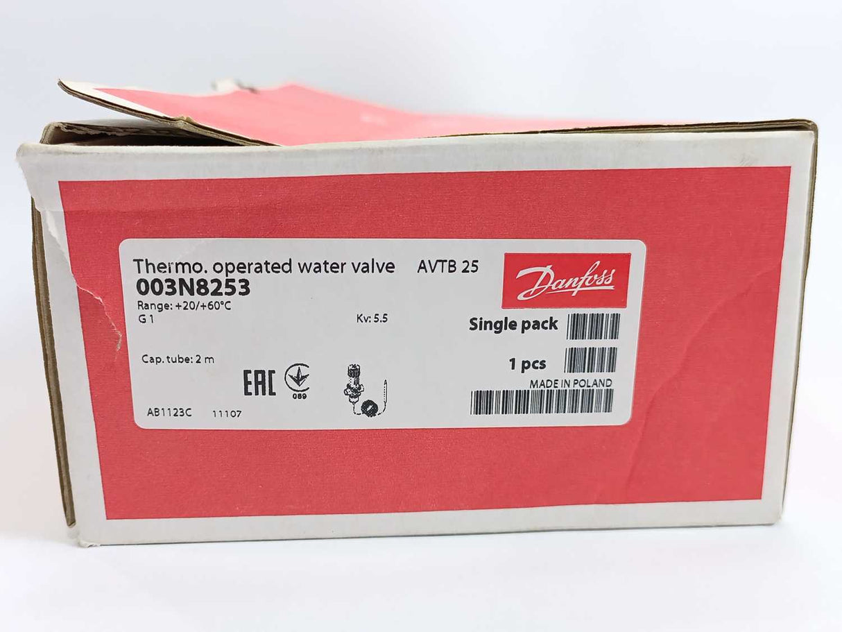 Danfoss 003N8253 Thermo. Operated Water Valve
