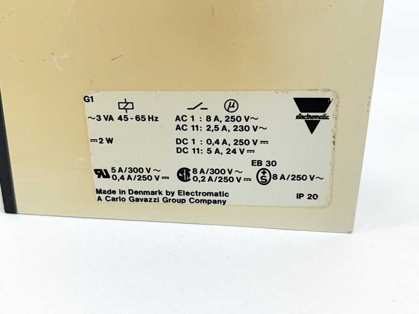 Carlo Gavazzi S 112 166 230 Interval Timer External Start