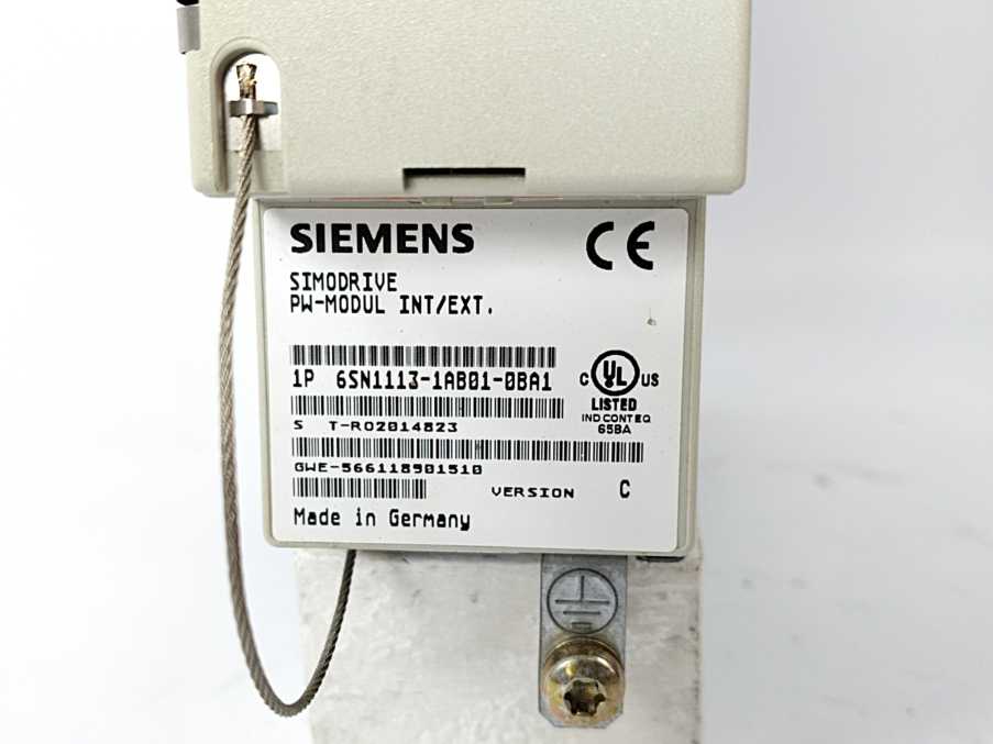 Siemens 6SN1113-1AB01-0BA1 Simodrive PW-Module INT/EXT.