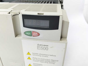 Mitsubishi FR-E540-5.5K-EC Inverter Drive 5.5kW w/ FR-E5NF-H7.5K Noise Filter