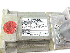 Siemens 1FK7032-5AK71-1AG0 SIMOTICS S-1FK7 Servo Motor 6000 rpm