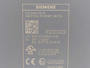 Siemens 6GK5216-0BA00-2TB2 SCALANCE XB216 Industrial Ethernet Switch