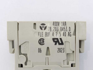 Wieland 78.203.0453.0 FLE BUF 4 2,5 40 AG Modular Inserts 10 Pcs.
