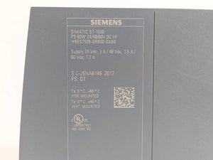 Siemens 6ES7505-0RB00-0AB0 SIMATIC S7-1500 System Power Supply