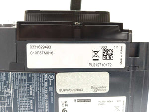 Schneider Electric C10F3TM016 Circuit Breaker, ComPacT NSX100F, 36kA/415VAC