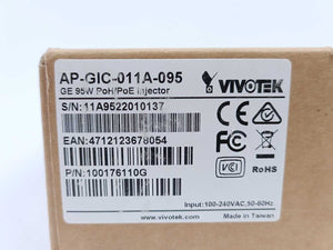 Vivotek 900048801G AP-GIC-011A-095 GE 95W PoH/PoE Injector
