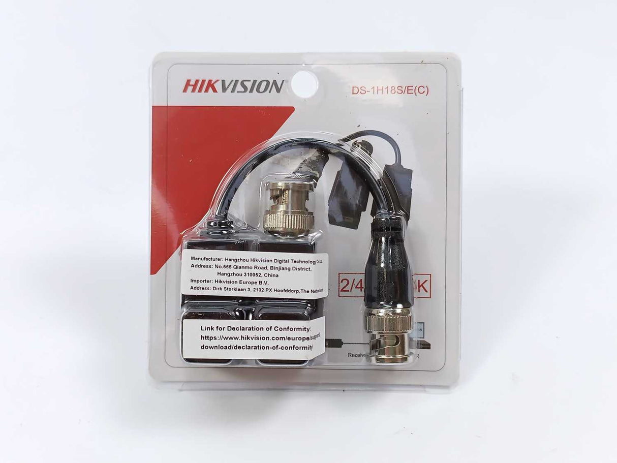 HikVision 307400306 DS-1H18S/E(C) 1-Channel Passive Video UTP Balun 10 Pcs