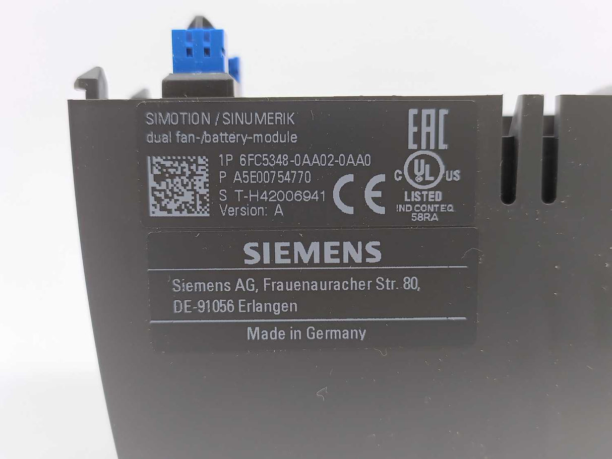 Siemens 6AU1425-2AA00-0AA0 SIMOTION Drive-based Control Unit