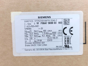 Siemens 1FK2104-4AF10-2SA0-Z Electric Motor-Inverter Duty i:20