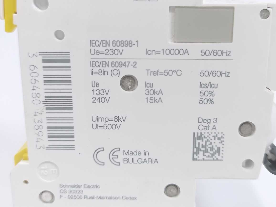 Schneider Electric A9F07613 Acti9 iC60H Miniature Circuit Breaker