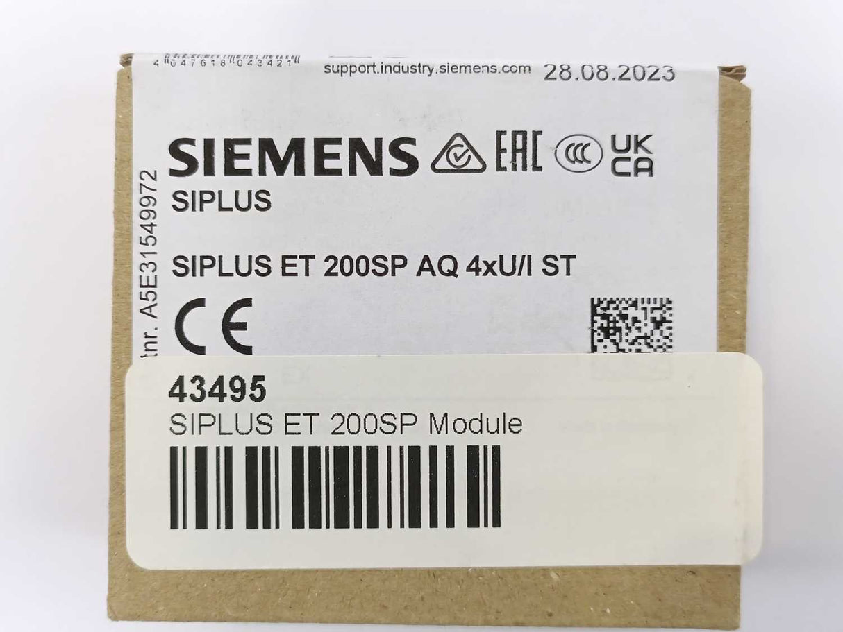 Siemens 6AG1135-6HD00-7BA SIPLUS ET 200SP AQ 4xU/I
