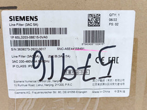 Siemens 6SL3203-0BE15-0VA0 SINAMICS V Series EMC Filter, 5A, 480 V