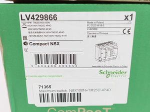 Schneider Electric LV429866 Compact NSX100N Circuit Breaker