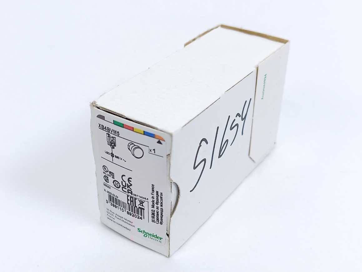 Schneider Electric XB4BVM5 Orange Pilot Light LED