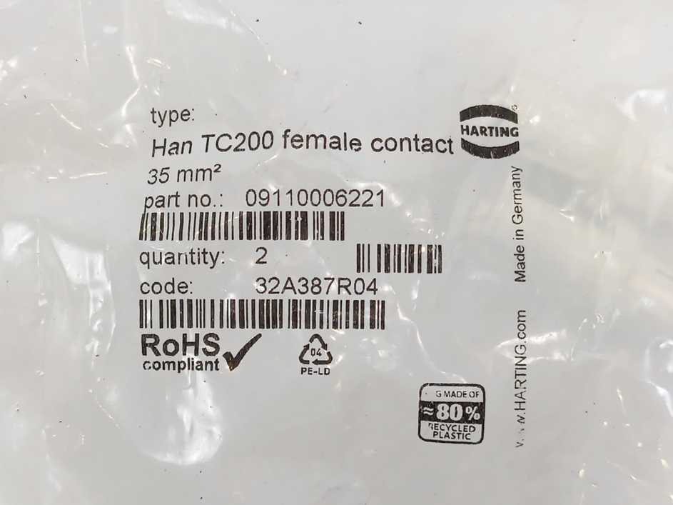 Harting 09110006221 Connectors HAN TC200 Female Contact 35mm2 5 Bags of 2 pcs,