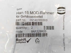 Harting 09140160303 Han 16 MOD Frame for Module 4 Pcs. Batch