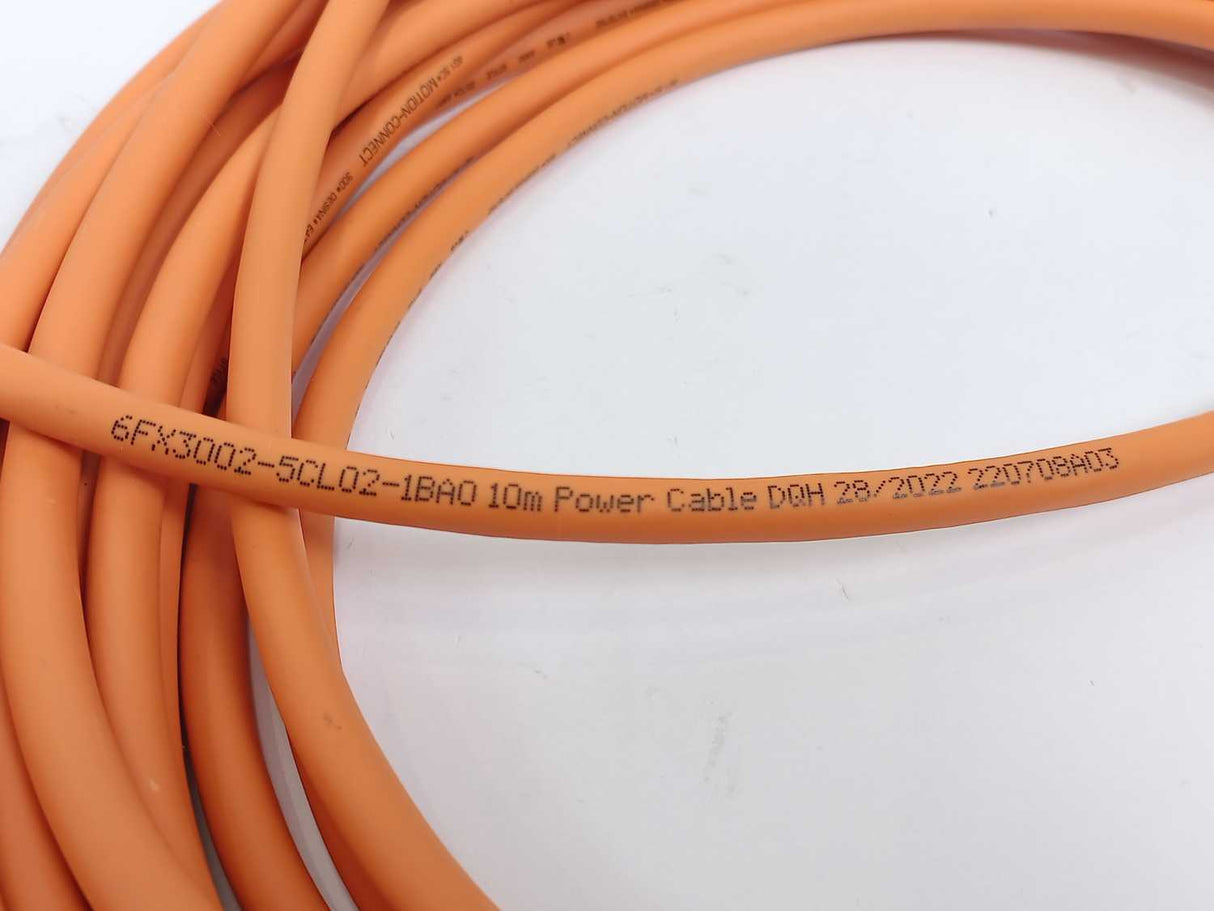 Siemens 6FX3002-5CL02-1BA0 Power Cable 10m with straight connector Mot