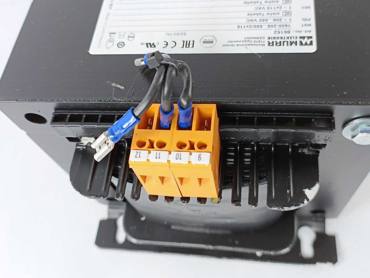 MURR Elektronik 86152 MST 1-Phase Control and Isolation Transformer 1600VA