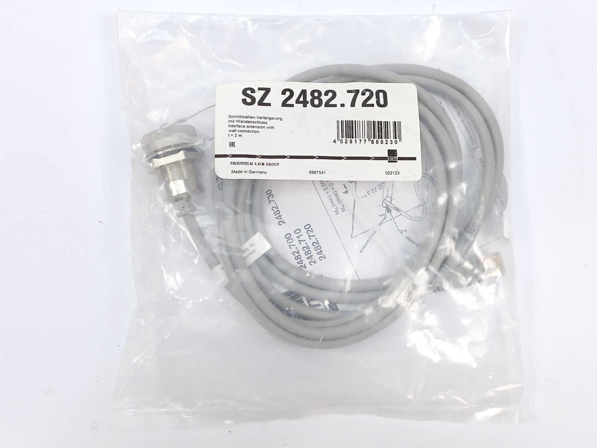 Rittal SZ 2482.720 SZ Interface Extension with Wall Connection, L=2m