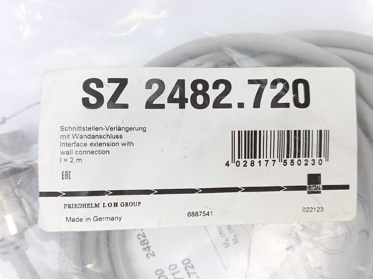 Rittal SZ 2482.720 SZ Interface Extension with Wall Connection, L=2m