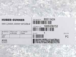 Huber+Suhner 85211424 MASTERLINE Fiber Optic Cable Assembly 62.5/125 µm, 1 m.