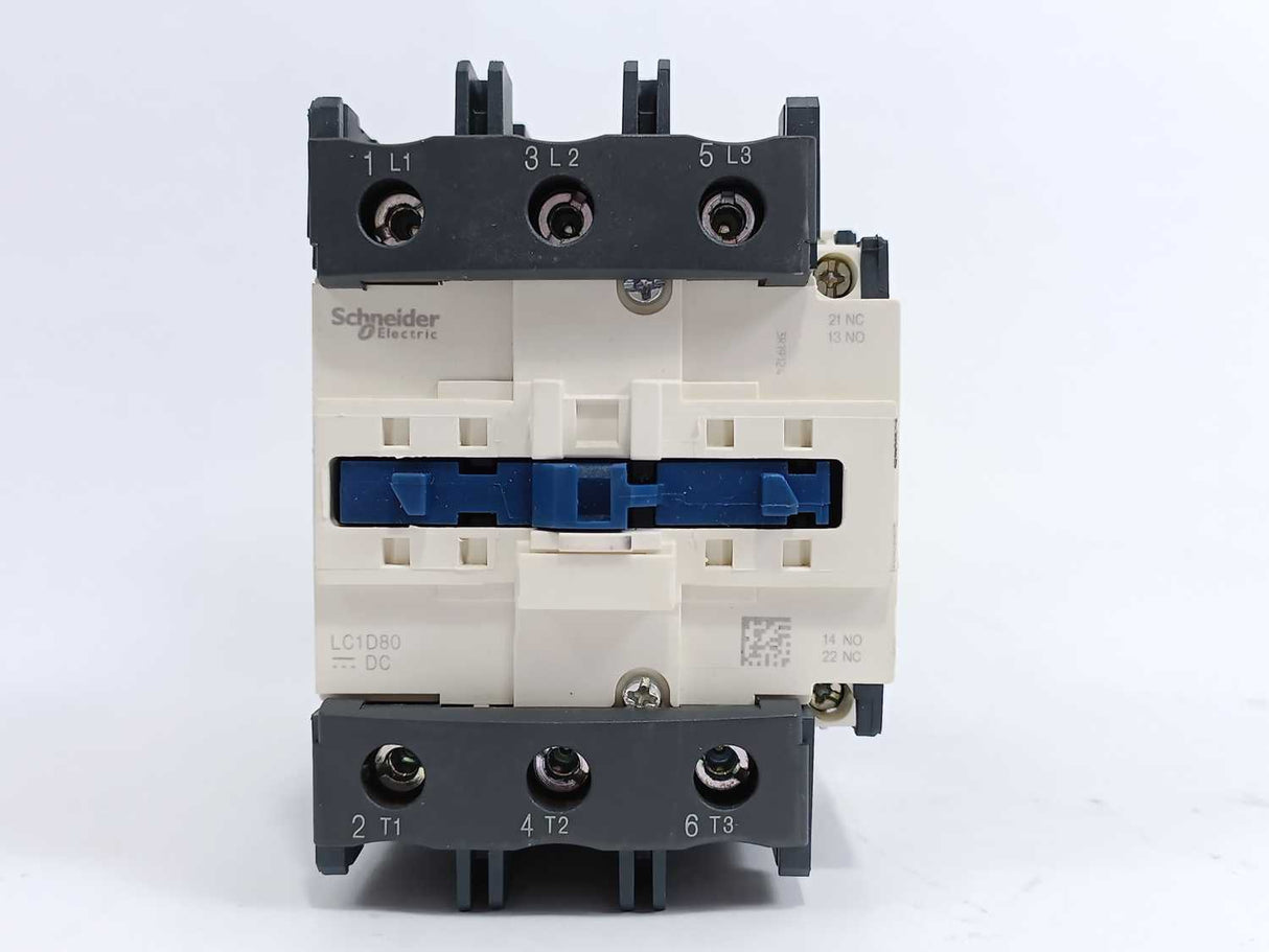 Schneider Electric LC1D80B7 Contactor w/ 24VAC Coil