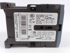 Siemens 3RT2016-1BB41 Power Contactor 9 A, 4 kW / 400 V