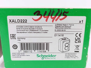 Schneider Electric XALD222 Complete Control Station w/ 2 Buttons