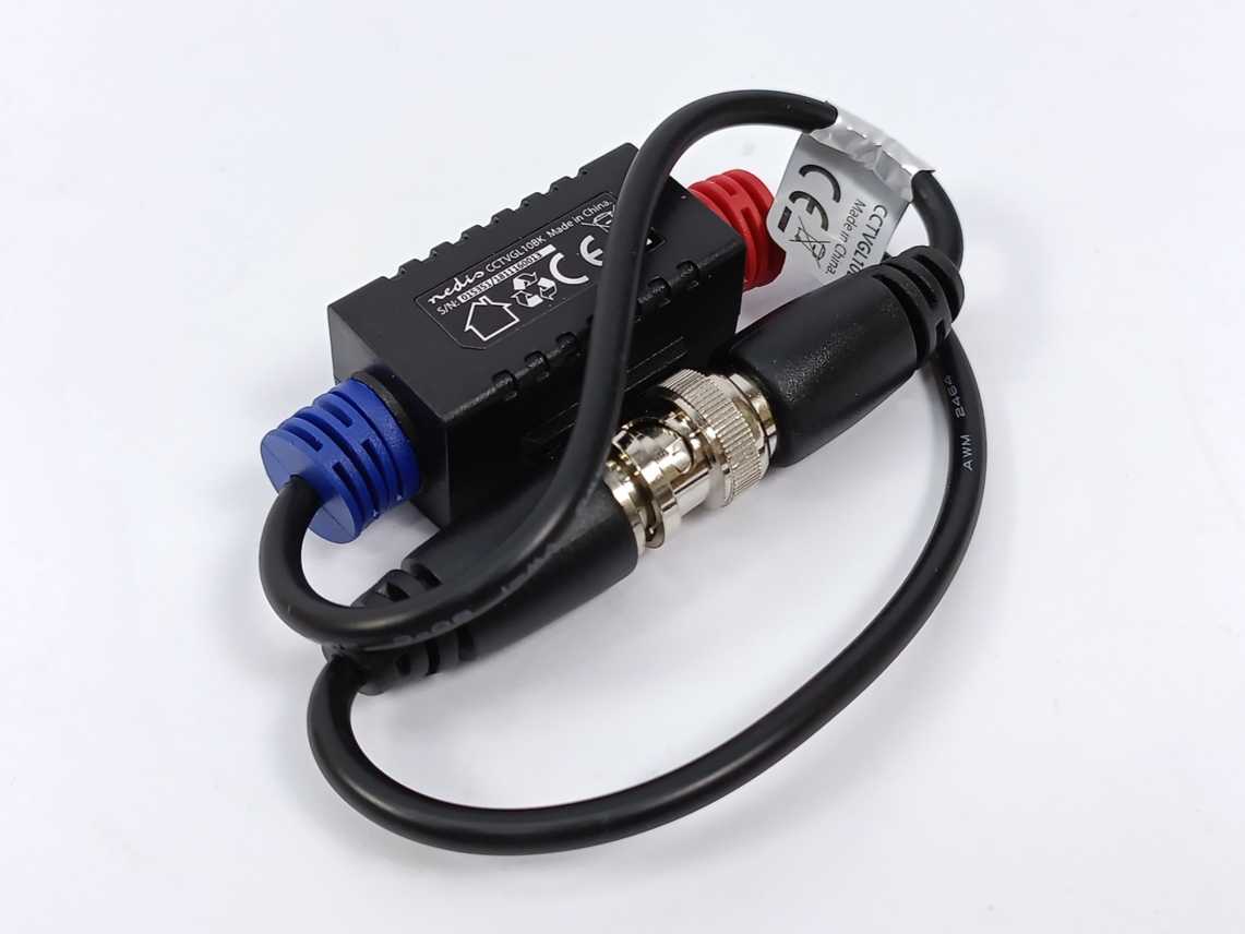Nedis CCTVGL10BK CCTV Ground Loop Isolator Male x Female