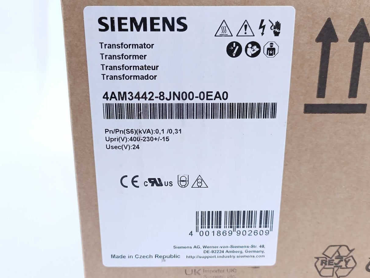 Siemens 4AM3442-8JN00-0EA0 Transformer