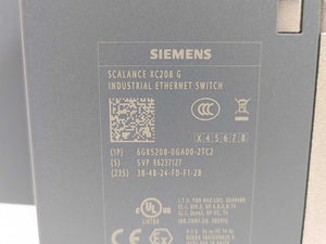 Siemens 6GK5208-0GA00-2TC2 Scalance XC208G Industrial Ethernet Switch Module