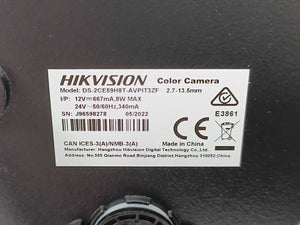 HikVision DS-2CE59H8T-AVPIT3ZF Ultra Low Light Motorized Varifocal Dome Camera