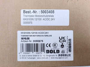 DOLD 0055975 MK9163.12/100 24VAC Thermistor Motor Protection Relay