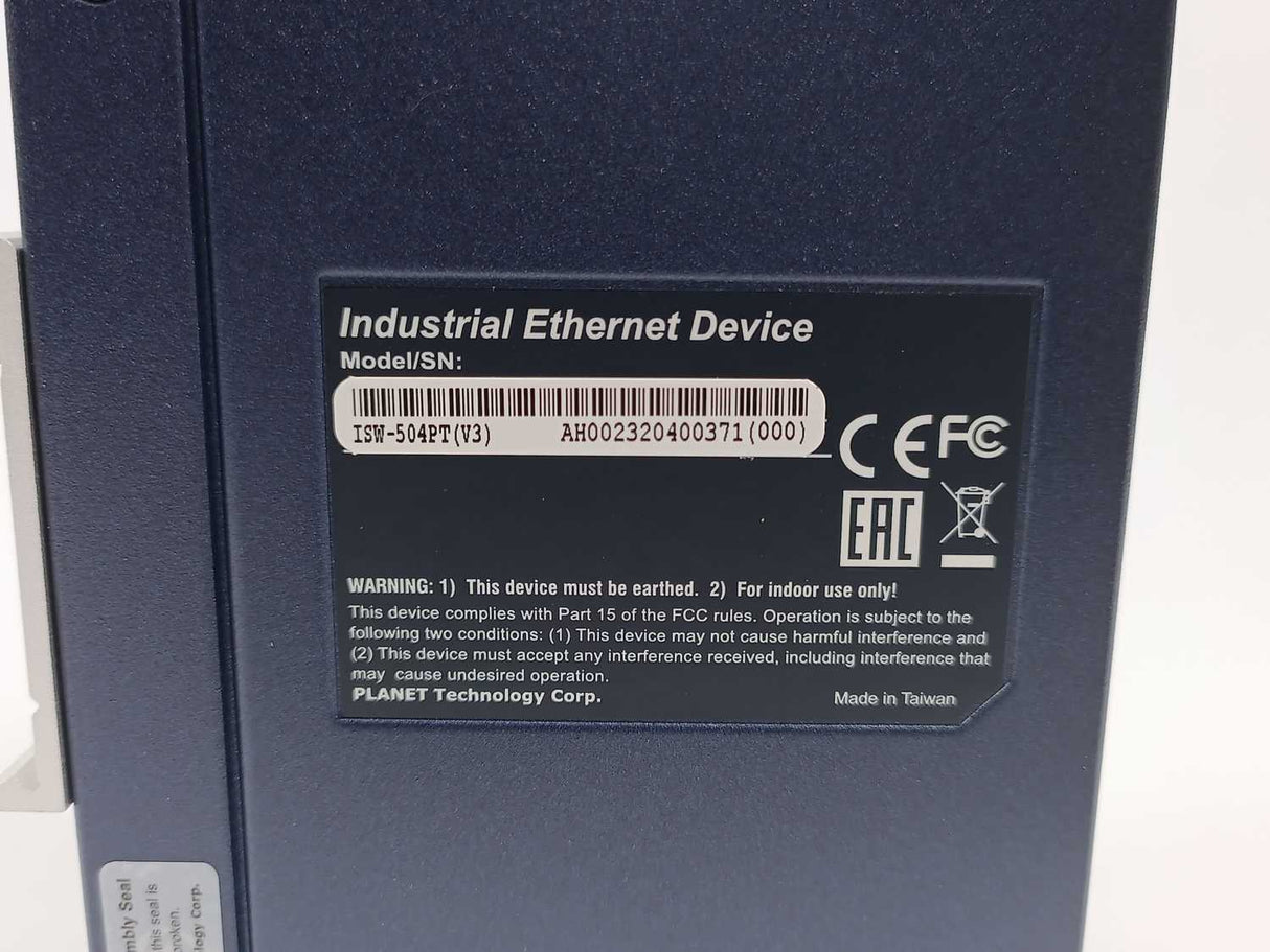 Planet ISW-504PT Industrial 5-Port 10/100TX Ethernet Switch