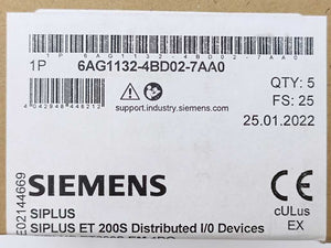 Siemens 6AG1132-4BD02-7AA0 SIPLUS ET 200S EM 4DQ Electronic Module Batch 5 pcs.